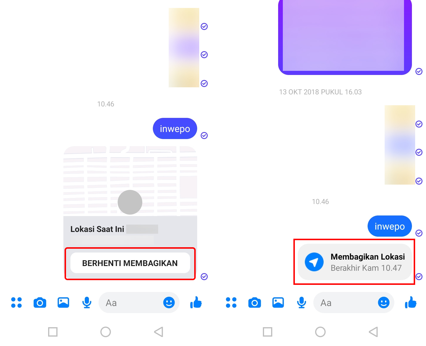 Cara Membagikan atau Share Lokasi di Facebook Messenger