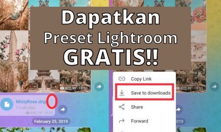 Cara Mencari Preset Lightroom Gratis Lewat Telegram