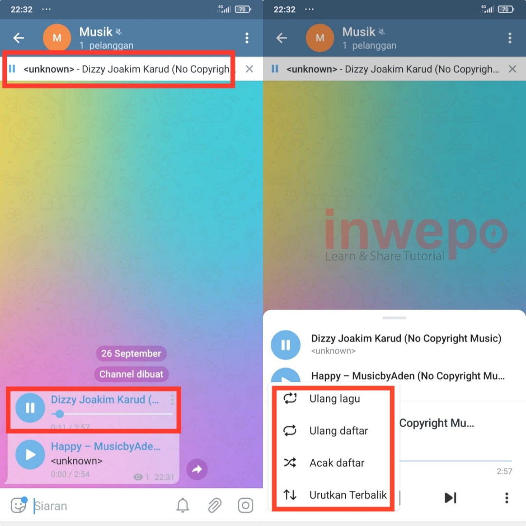 Cara Membuat Playlist Musik di Aplikasi Telegram