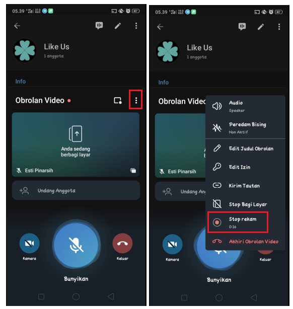 Cara Merekam Video Obrolan Telegram