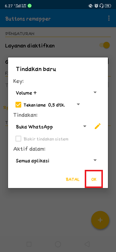 Cara Buka WhatsApp dengan Menekan Tombol Volume di Android