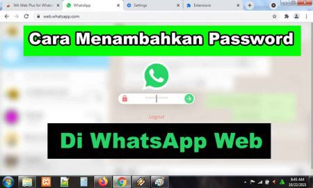 Cara Menambahkan Password di WhatsApp Web