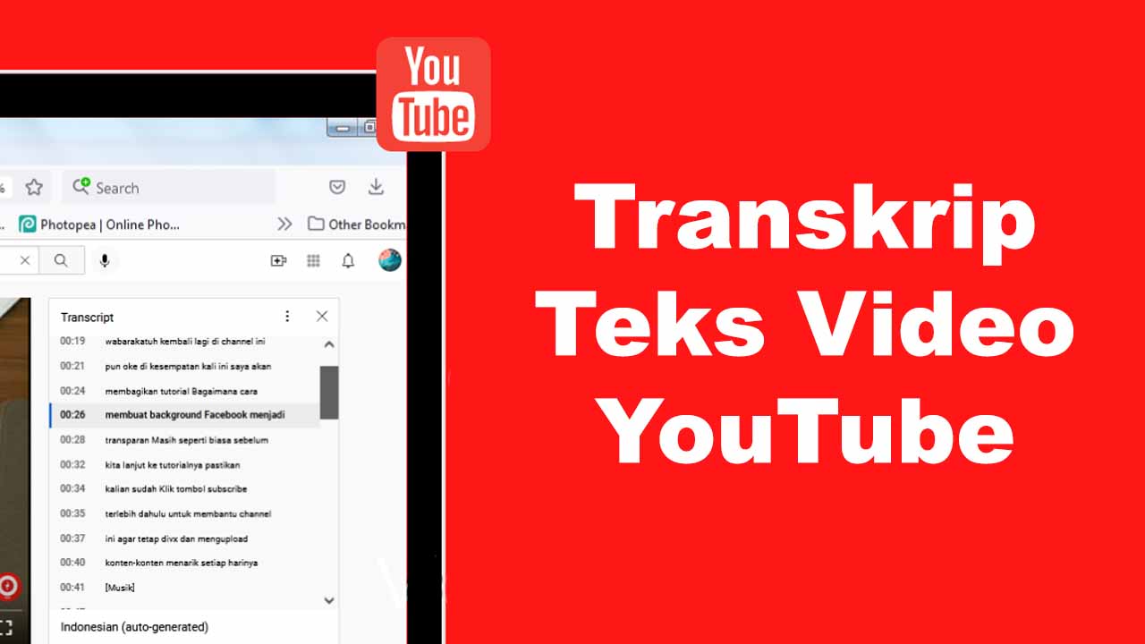 Cara Menampilkan Transkrip Teks Video YouTube