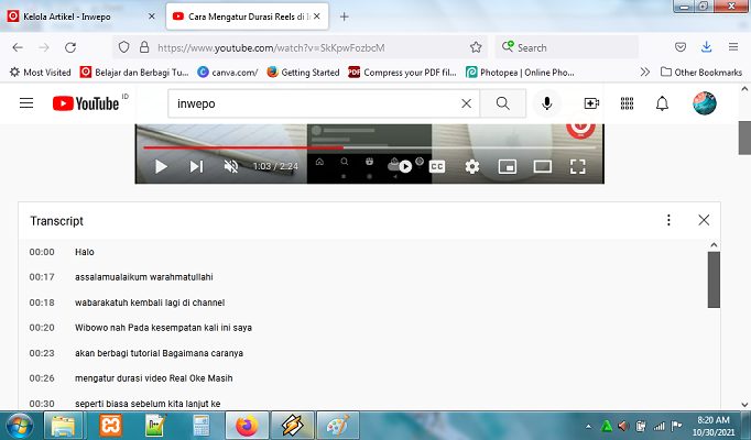 Cara Menampilkan Transkrip Teks Video YouTube 3