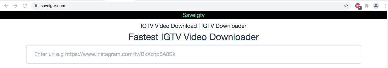 save igtv video download