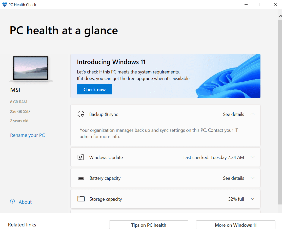 Cara Cek Update Windows 11 Via PC Health Check 2
