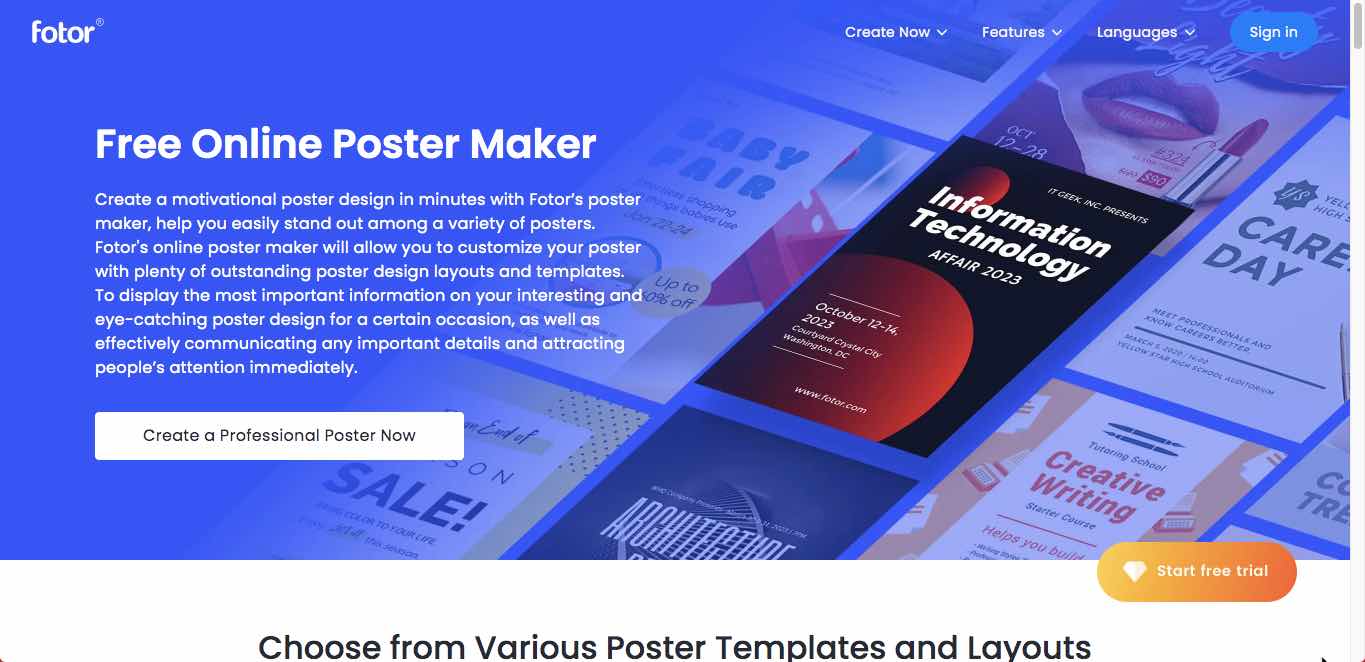 free online poster maker