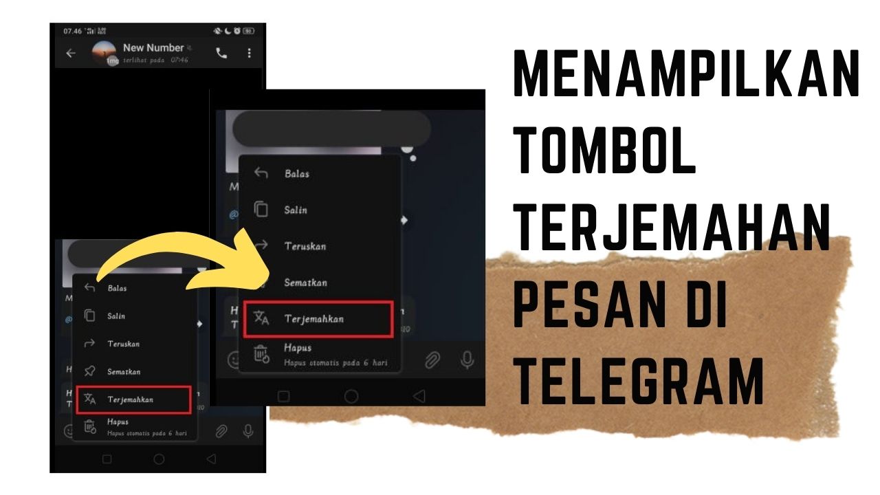 Cara Menampilkan Tombol Terjemahan Pesan di Telegram
