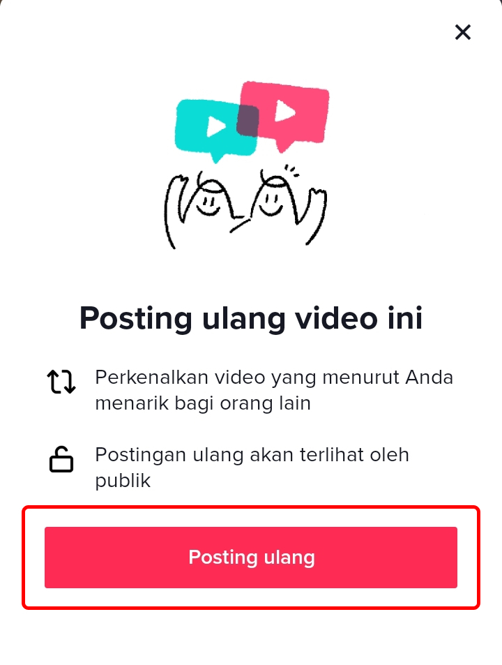 Cara Menggunakan Fitur Repost / Posting Ulang Video di TikTok