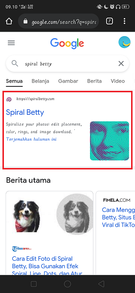 Cara Membuat Foto Spiral Betty yang Viral di Tik Tok