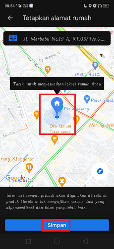 cara menambah alamat rumah di Google Maps 3