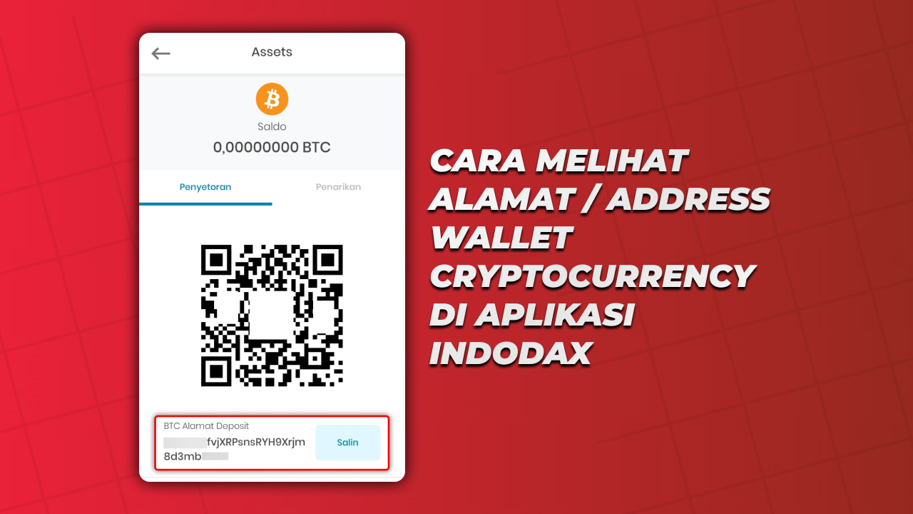 Cara Melihat Alamat / Address Wallet Cryptocurrency di aplikasi Indodax