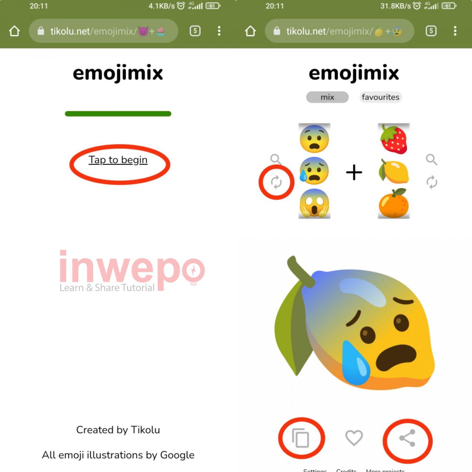 Cara Membuat Emoji Mix Keren Inwepo