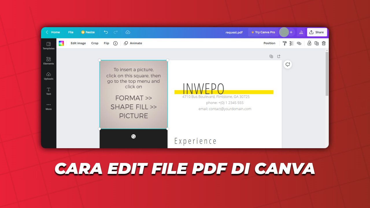 Cara Edit File Pdf di Canva
