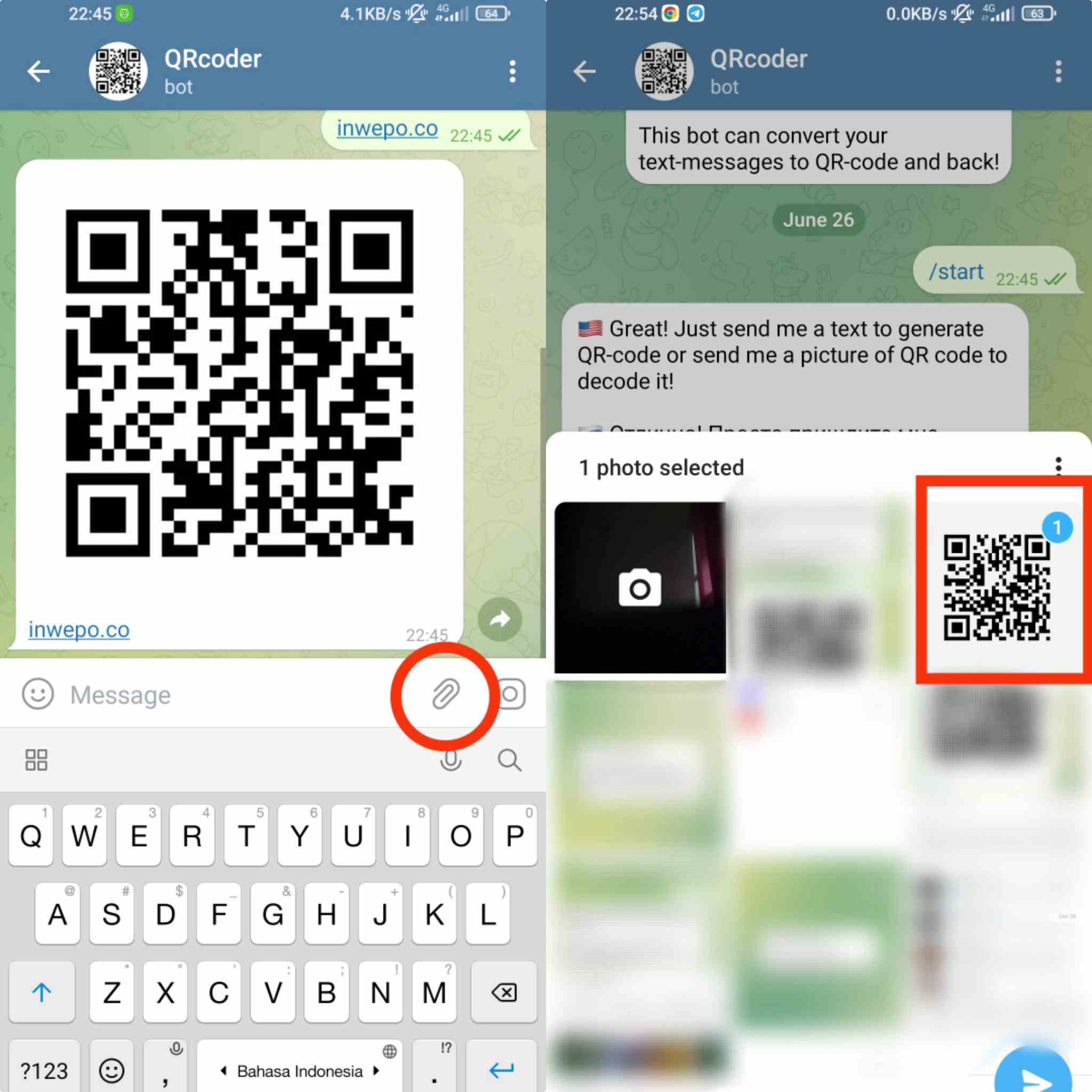 Cara Buat Kode QR dan Scan dengan Telegram 3