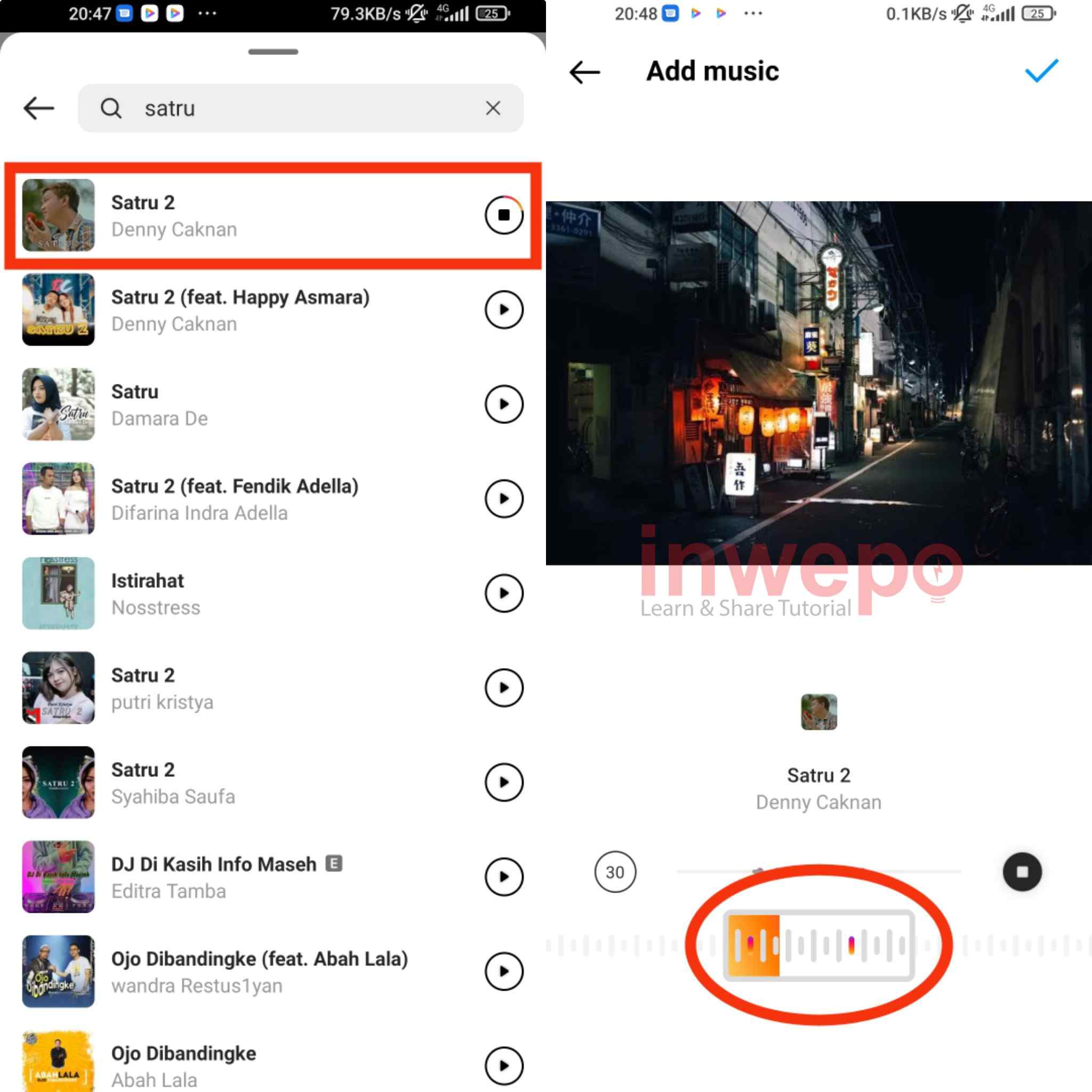 Cara Menambahkan Musik di Postingan Feed Instagram 3