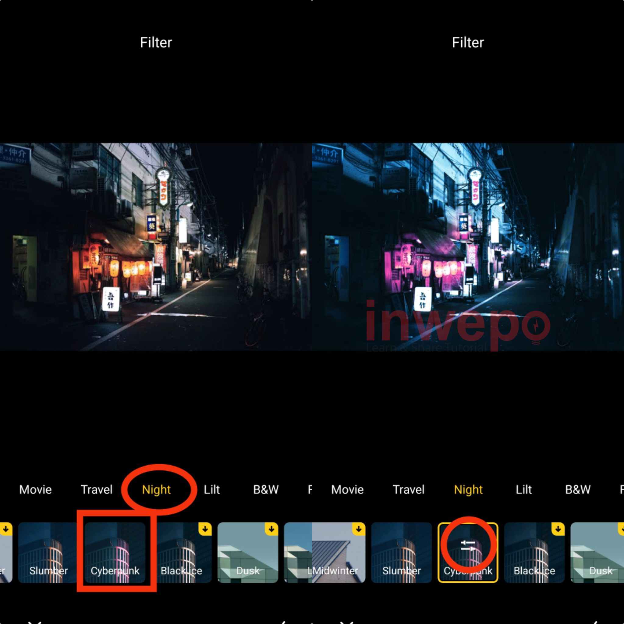 Cara Membuat Foto Malam Cyberpunk di Xiaomi 2