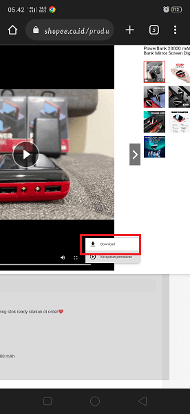 Cara Mudah Download Video di Shopee 3